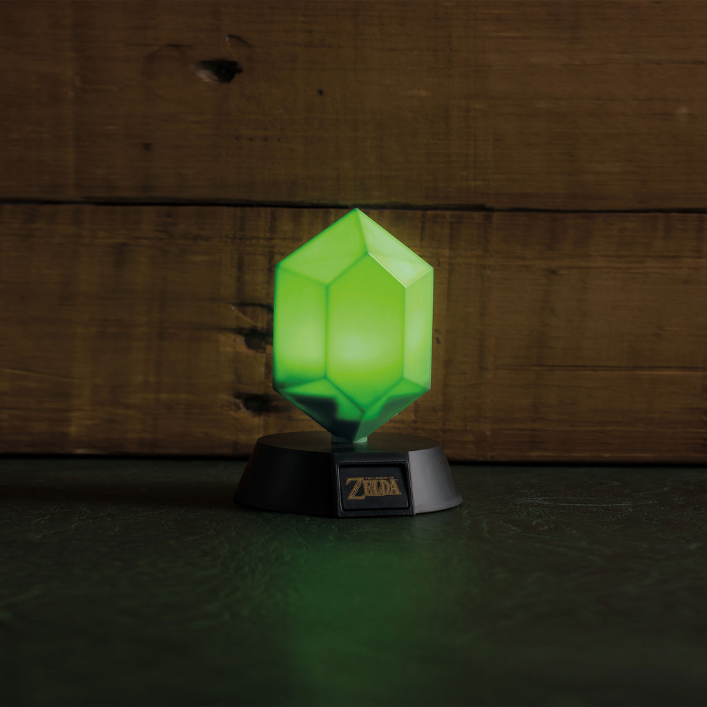 Productafbeelding Zelda - Groene Rupee Icons 3D Tafellamp