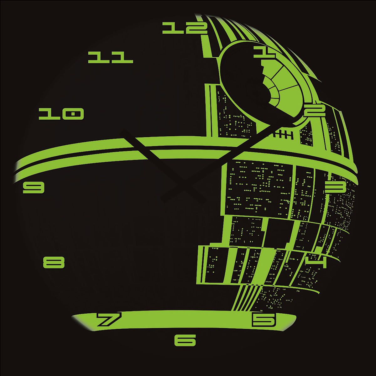 Productafbeelding Star Wars - Death Star Glow in the Dark Wandklok