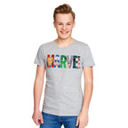 Productafbeelding Marvel - Logo Comic Heroes T-Shirt grijs