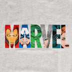 Productafbeelding Marvel - Logo Comic Heroes T-Shirt grijs