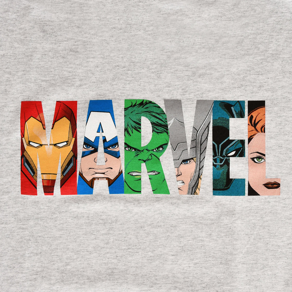 Productafbeelding Marvel - Logo Comic Heroes T-Shirt grijs