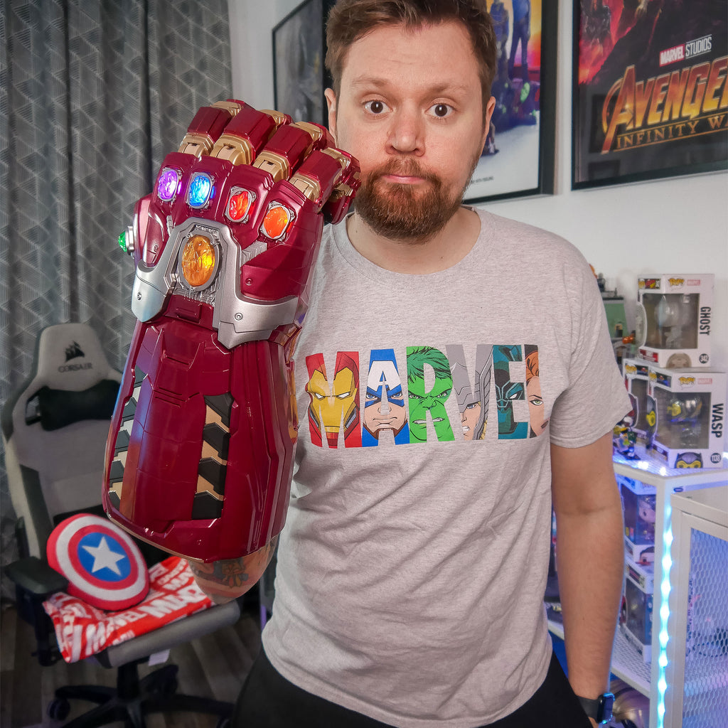 Productafbeelding Marvel - Logo Comic Heroes T-Shirt grijs