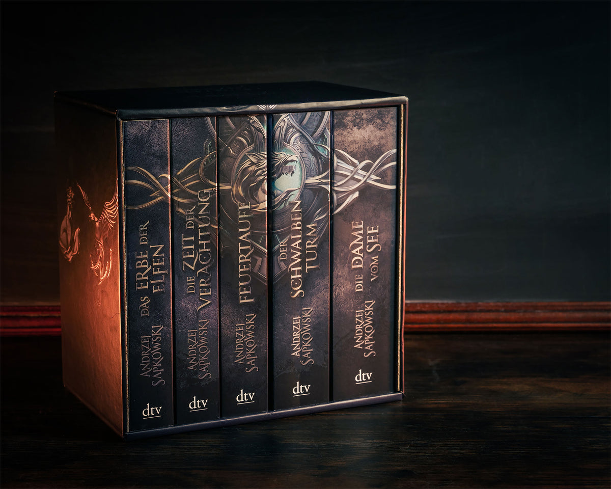 Productafbeelding De 5 delen van de Witcher Saga in een box