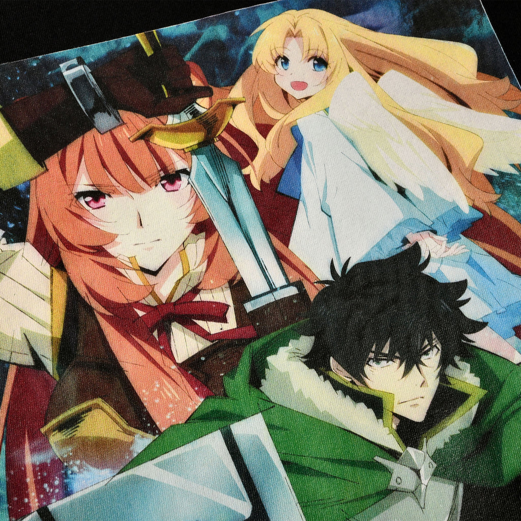 Image produit Rising of the Shield Hero - T-Shirt Crew Noir