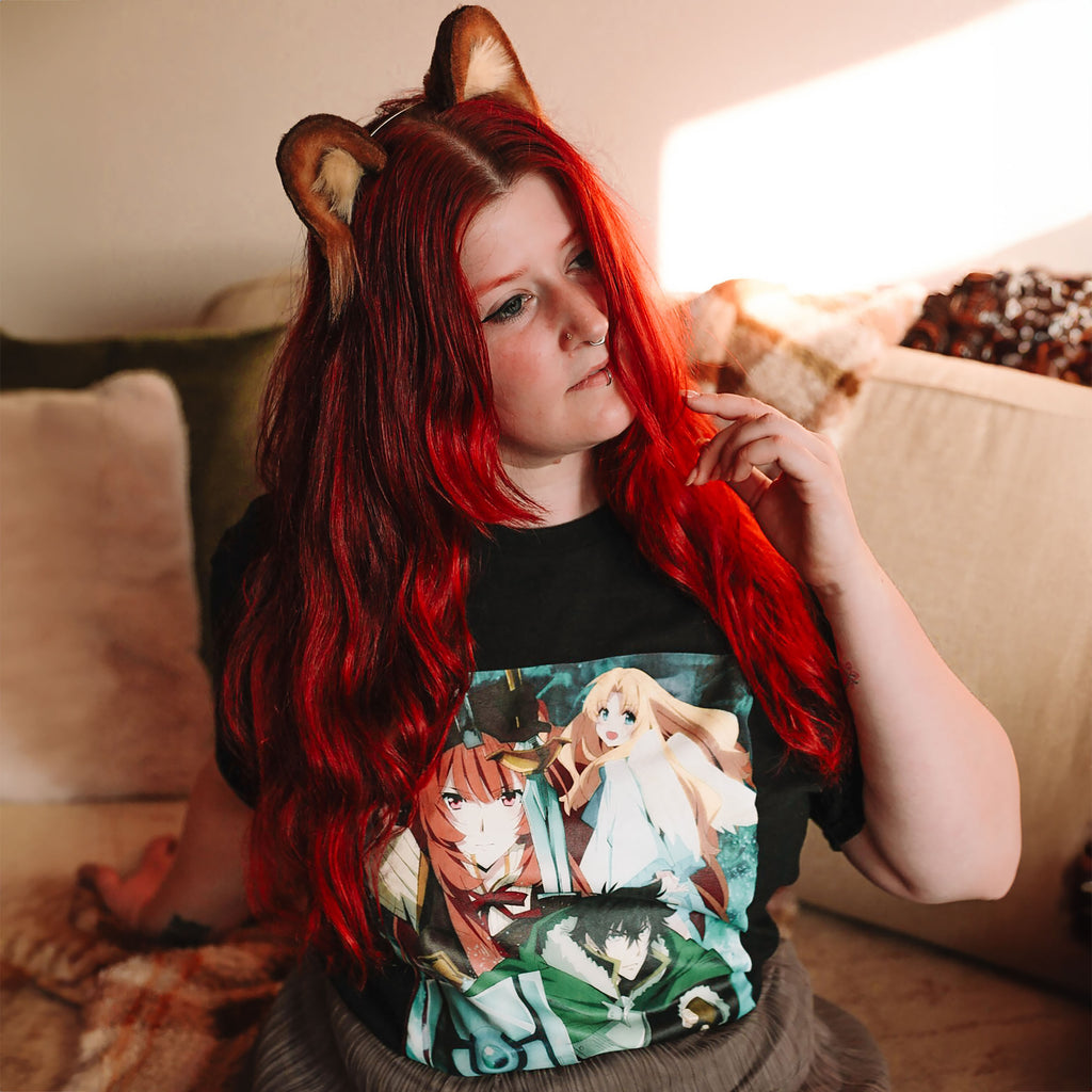 Image produit Rising of the Shield Hero - T-Shirt Crew Noir
