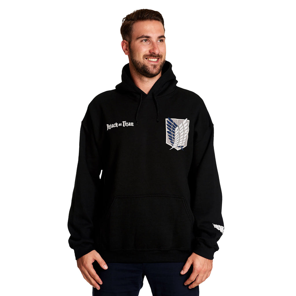 Produktbild Attack on Titan - Survey Corps Hoodie schwarz