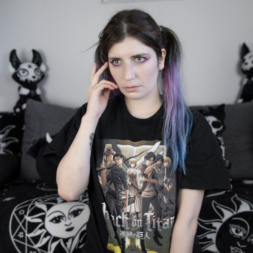 Productafbeelding Attack on Titan - Groep T-shirt zwart