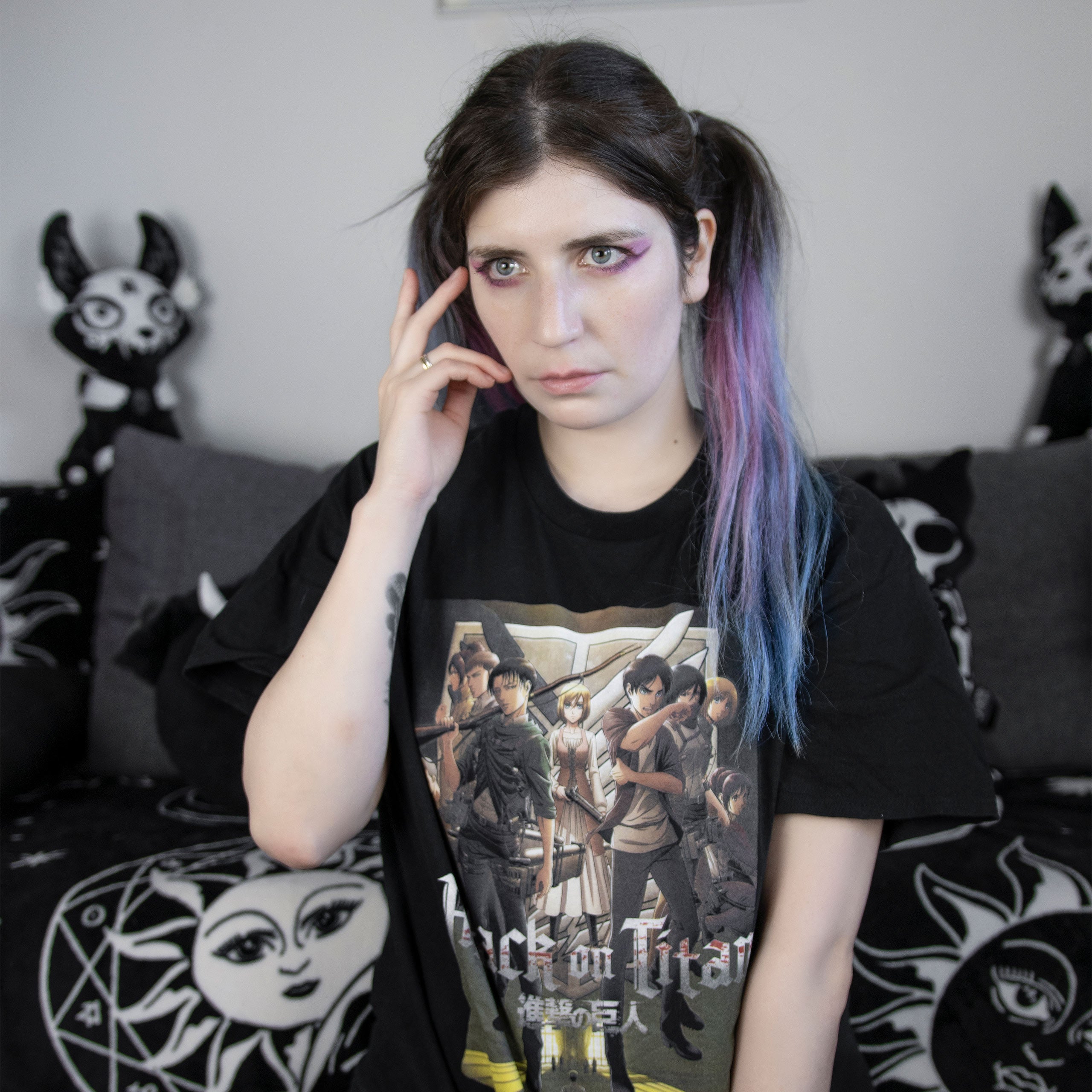 Productafbeelding Attack on Titan - Groep T-shirt zwart