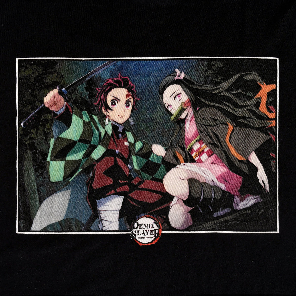 Produktbild Demon Slayer - Nezuko und Tanjiro Kamado T-Shirt schwarz