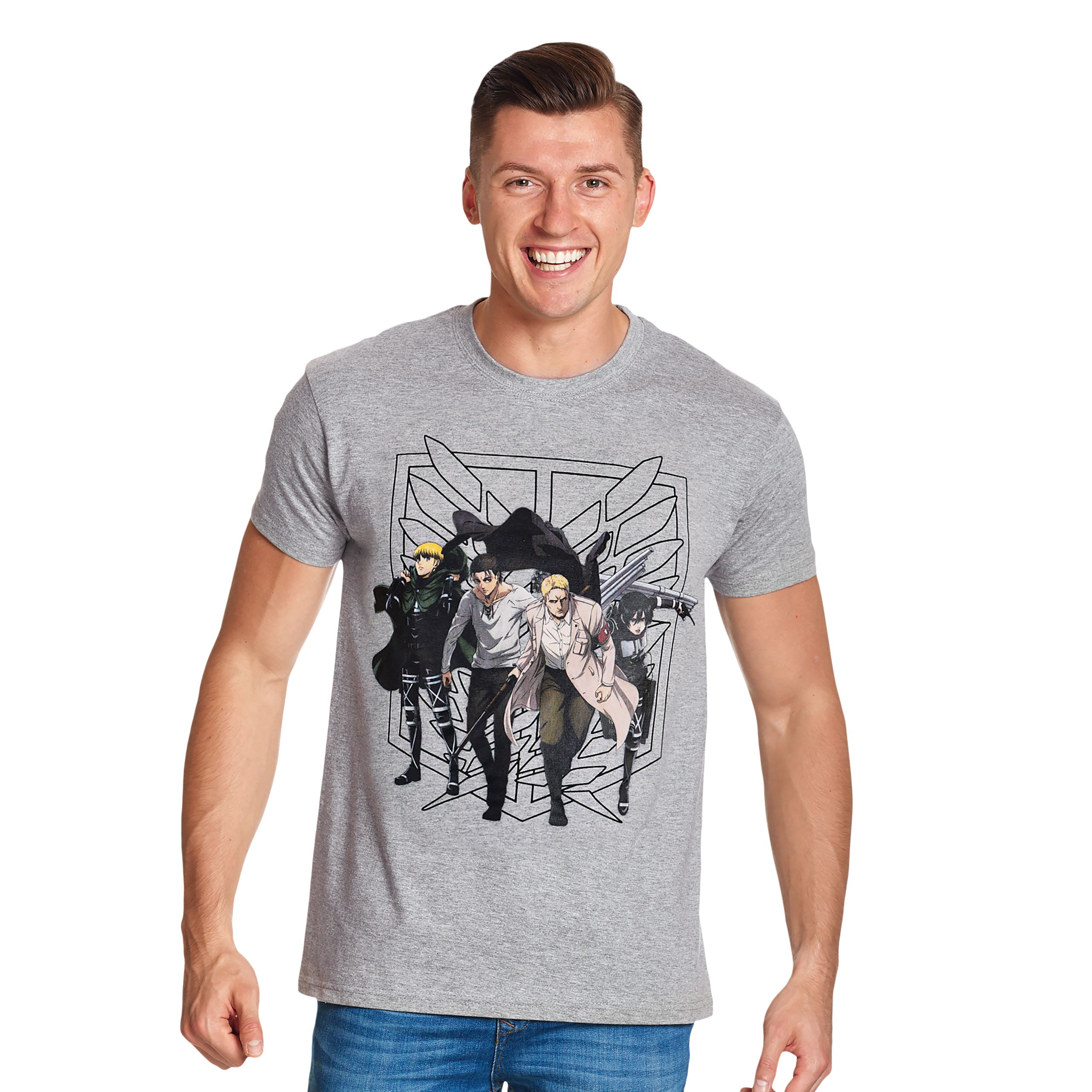 Produktbild Attack on Titan - T-Shirt Group grau