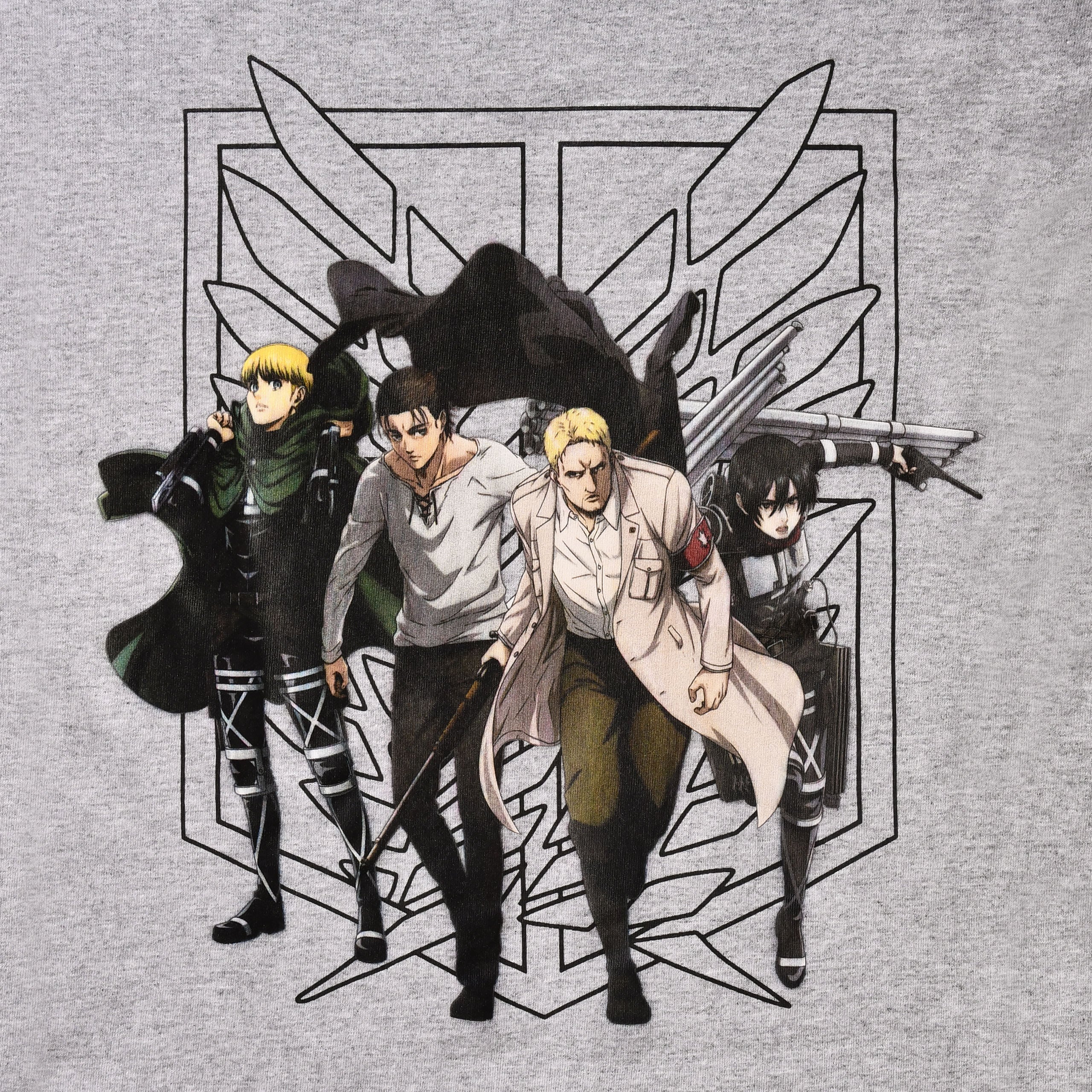 Produktbild Attack on Titan - T-Shirt Group grau