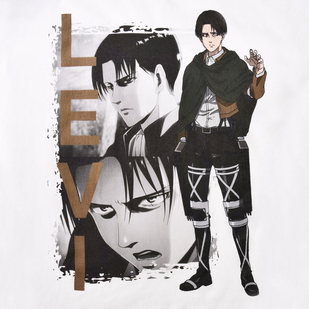Productafbeelding Attack on Titan - Levi Ackerman T-shirt wit