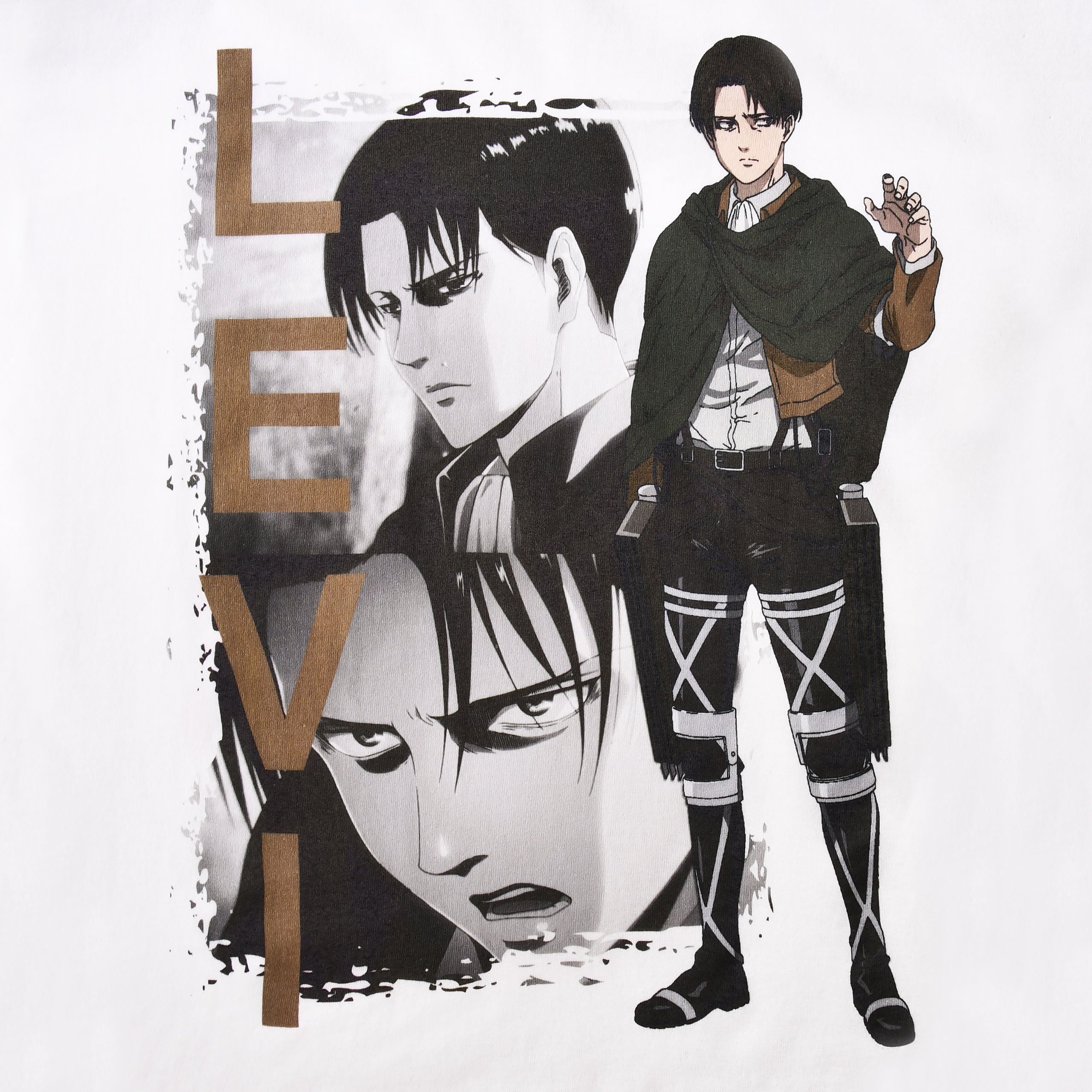Productafbeelding Attack on Titan - Levi Ackerman T-shirt wit