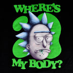 Image produit Rick et Morty - T-shirt 'Where's My Body' noir