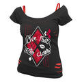 Image produit Harley Quinn - Live Fast Die Clown T-shirt 2en1 pour femmes