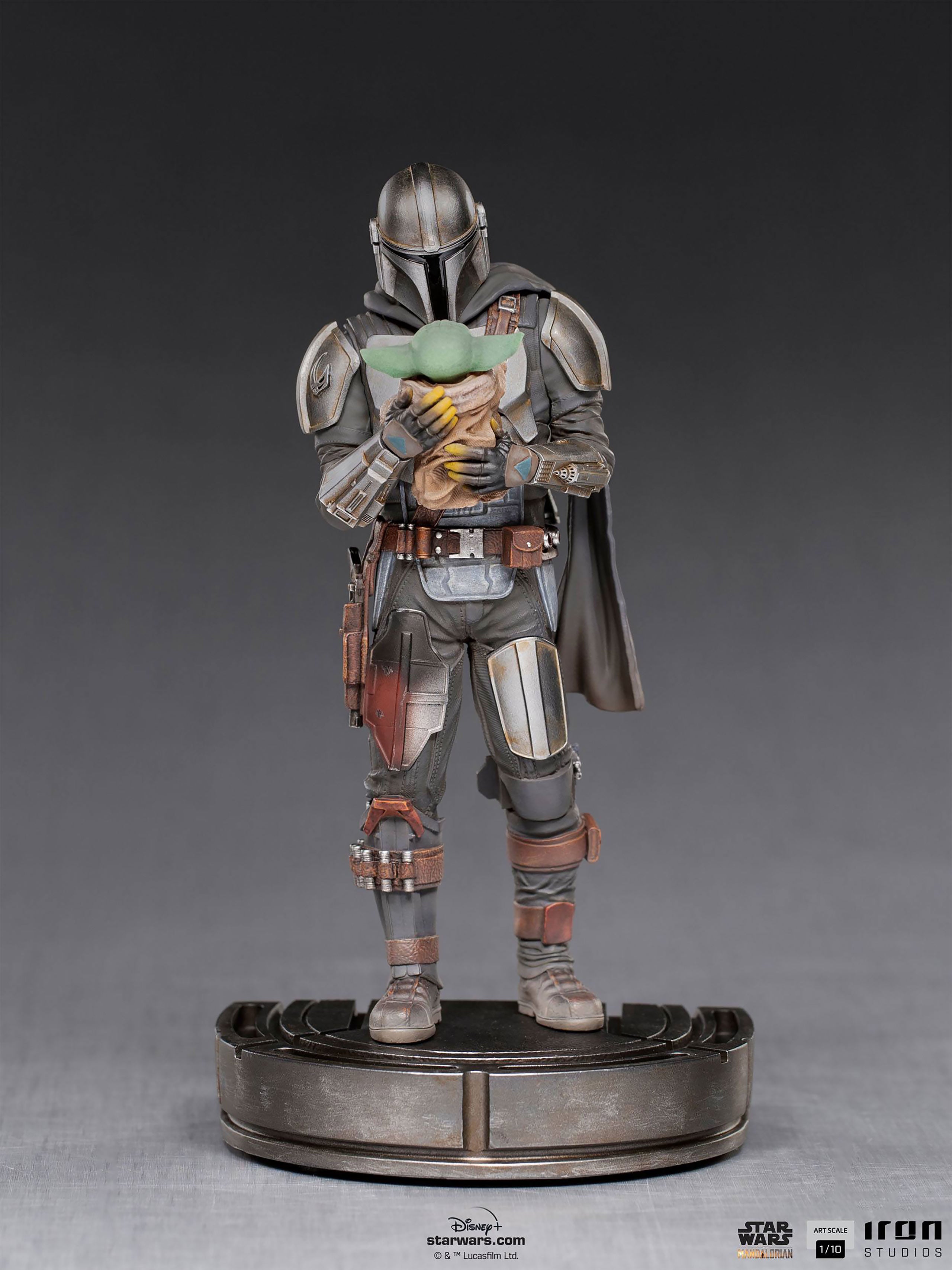 Produktbild Mando mit Grogu BDS Art Scale Deluxe Statue - Star Wars The Mandalorian