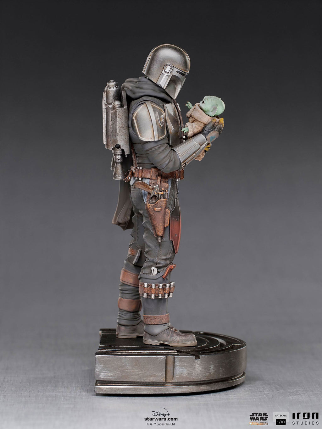 Produktbild Mando mit Grogu BDS Art Scale Deluxe Statue - Star Wars The Mandalorian