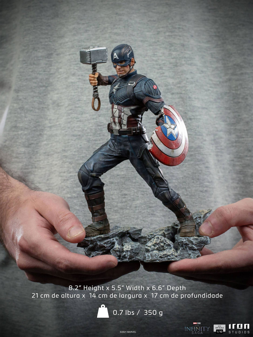 Productafbeelding Captain America BDS Art Scale Deluxe Standbeeld