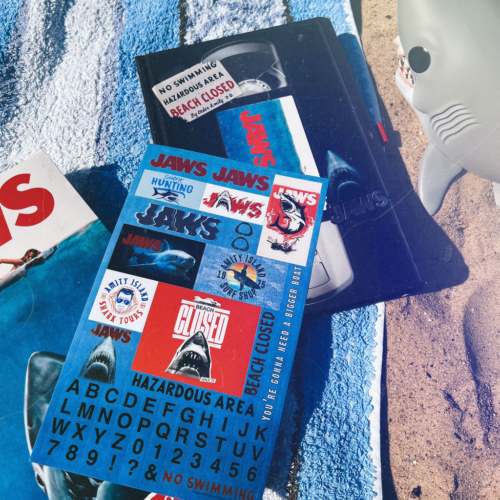 Productafbeelding Jaws - Beach Closed VHS Premium Notitieboek A5