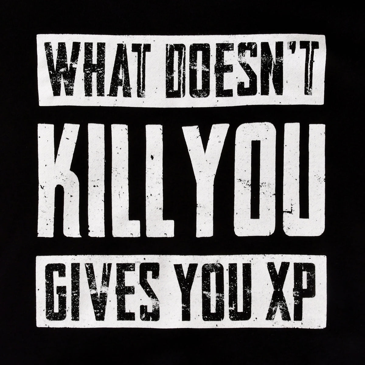 Productafbeelding What Doesn't Kill You Gives You XP Hoodie Zwart