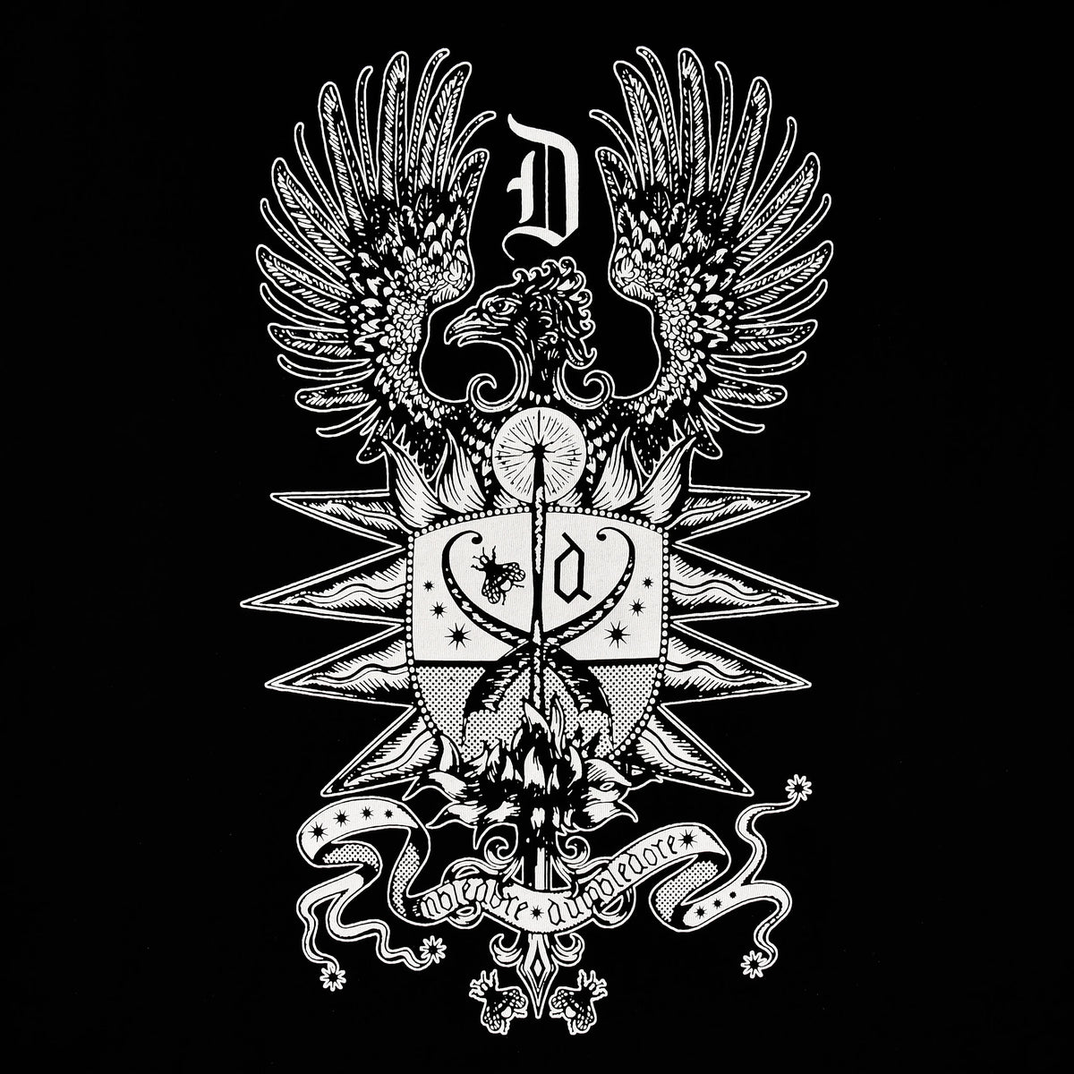 Image produit T-shirt noir Blason Dumbledore - Animaux fantastiques