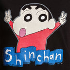 Productafbeelding Shin-Chan - Logo T-Shirt Dames Zwart