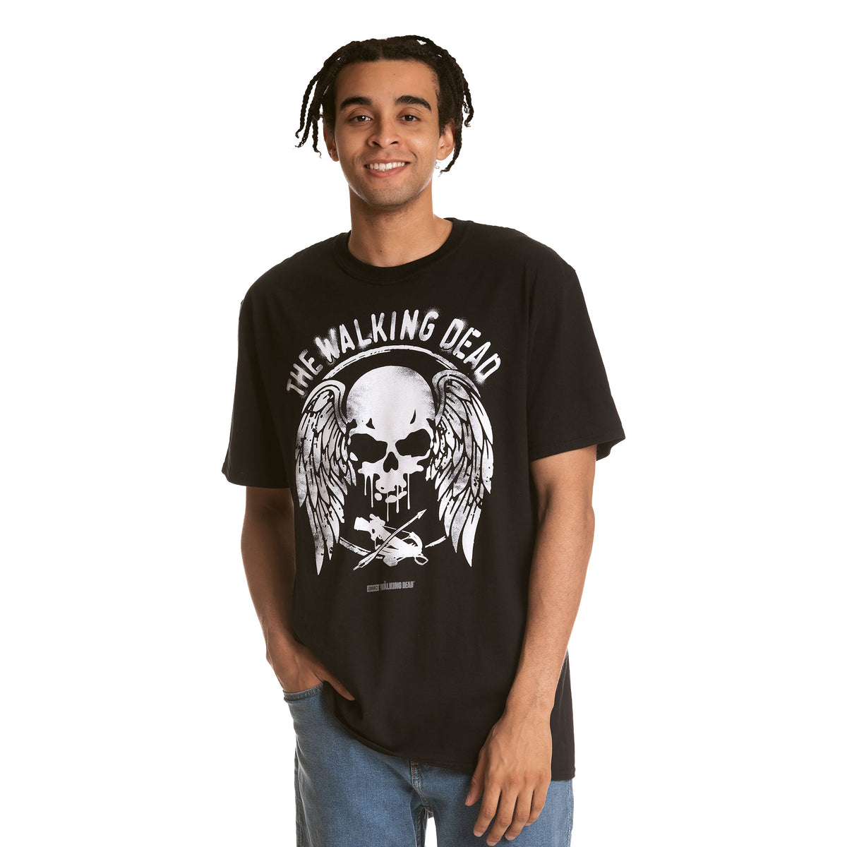 Image produit Walking Dead - T-shirt Wings and Skull noir