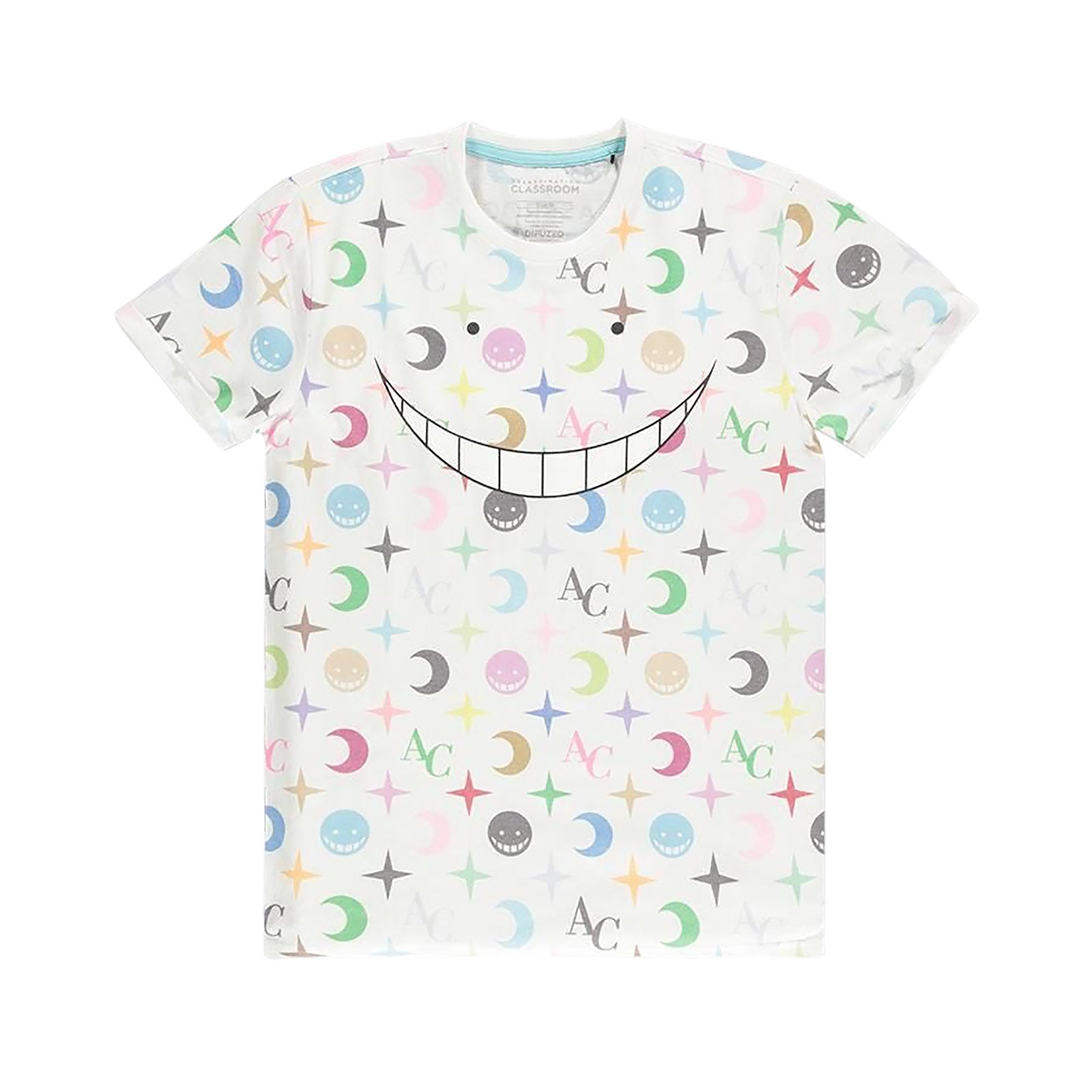 Productafbeelding Assassination Classroom - Koro Sensei Allover T-shirt wit