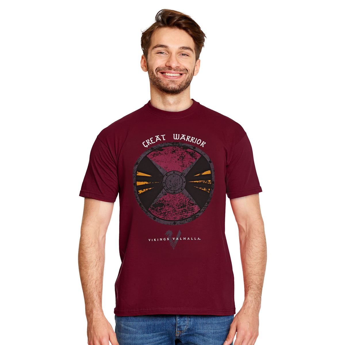 Productafbeelding Vikings Valhalla - Great Warrior T-shirt rood