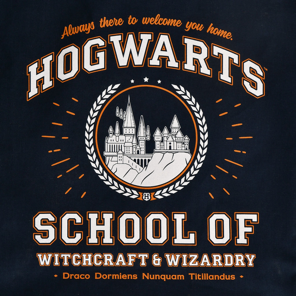 Productafbeelding Hogwarts School Jute Tas Blauw - Harry Potter