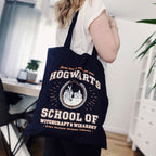 Productafbeelding Hogwarts School Jute Tas Blauw - Harry Potter