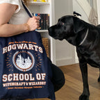 Productafbeelding Hogwarts School Jute Tas Blauw - Harry Potter