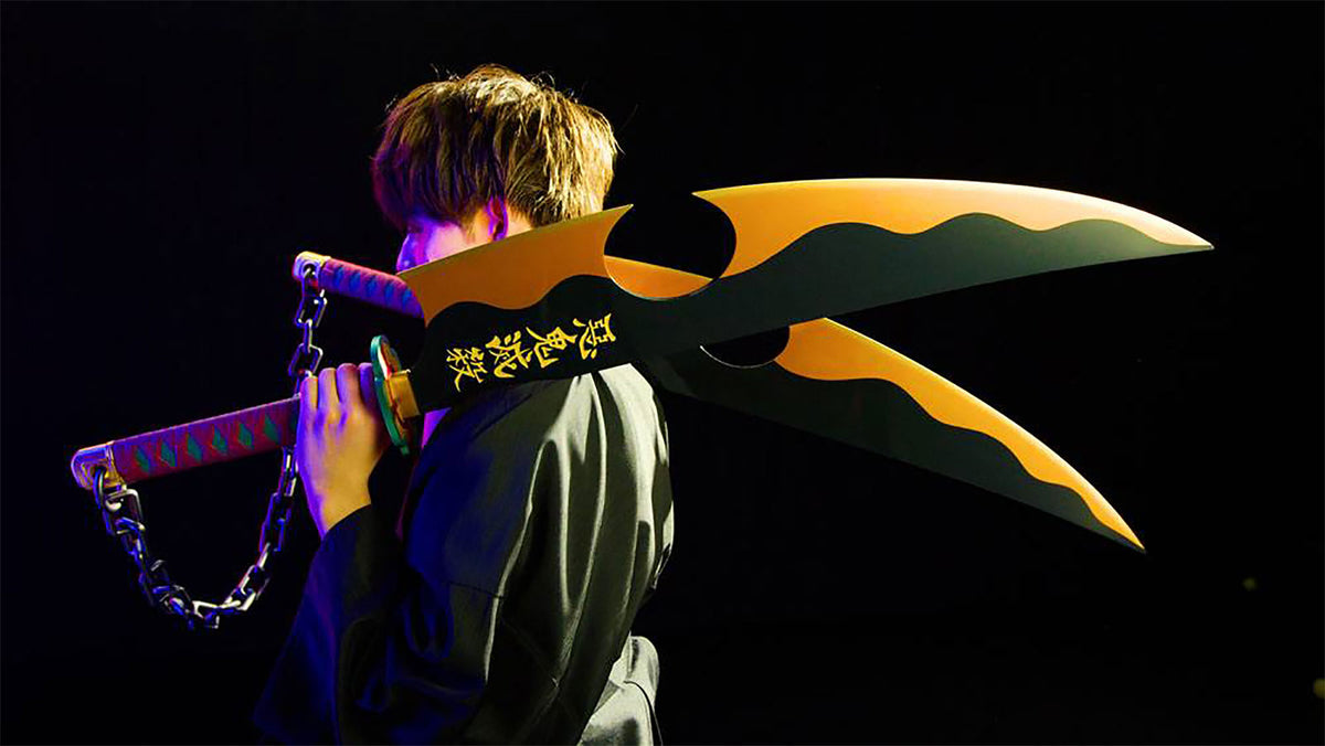 Productafbeelding Tengen Uzui Nichirin Zwaard Replica met Geluid - Demon Slayer