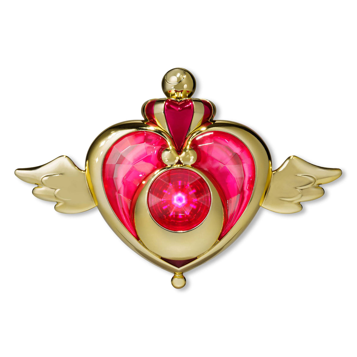 Produktbild Sailor Moon - Crisis Moon Compact Verwandlungsbrosche mit Licht- und Soundeffekten