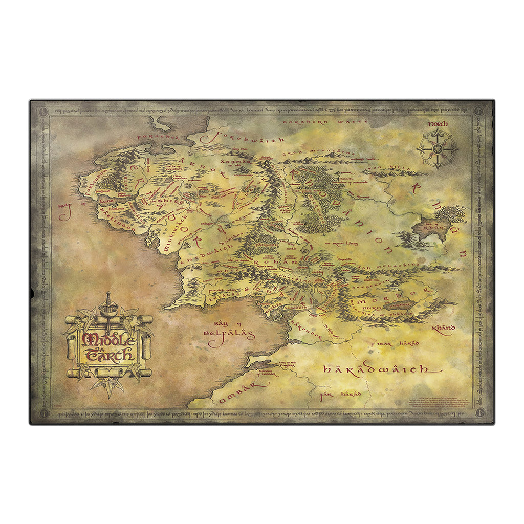 Produktbild Der Herr der Ringe - Mittelerdekarte Schreibtischunterlage
