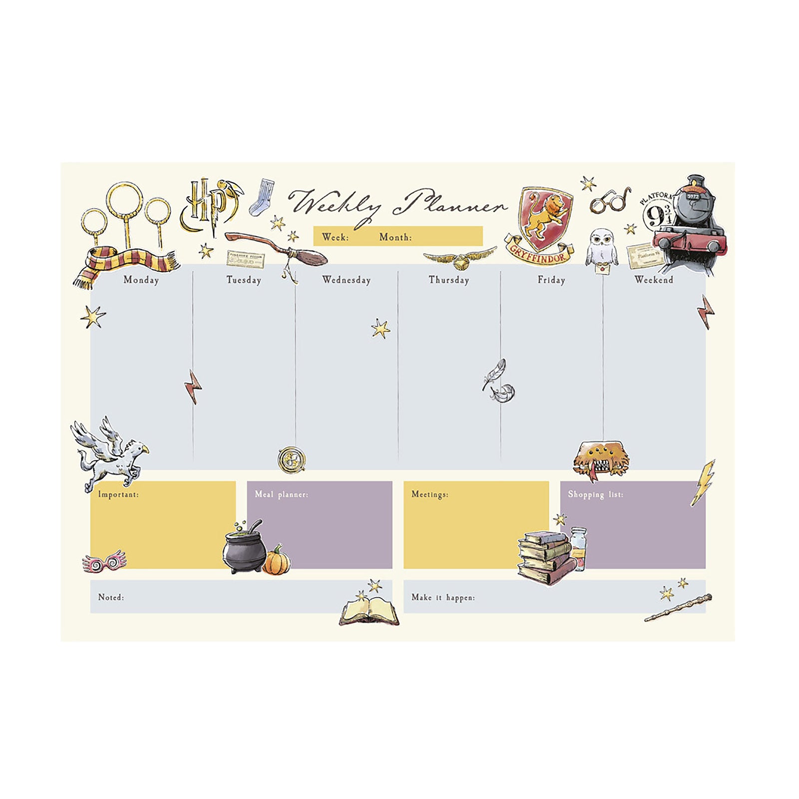Productafbeelding Harry Potter - Weekplanner