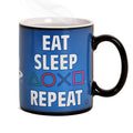 Produktbild PlayStation - Eat Sleep Repeat Thermoeffekt Tasse