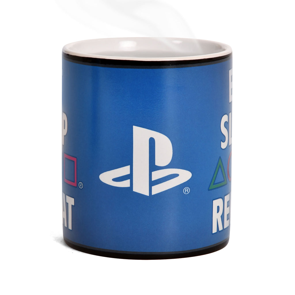 Produktbild PlayStation - Eat Sleep Repeat Thermoeffekt Tasse