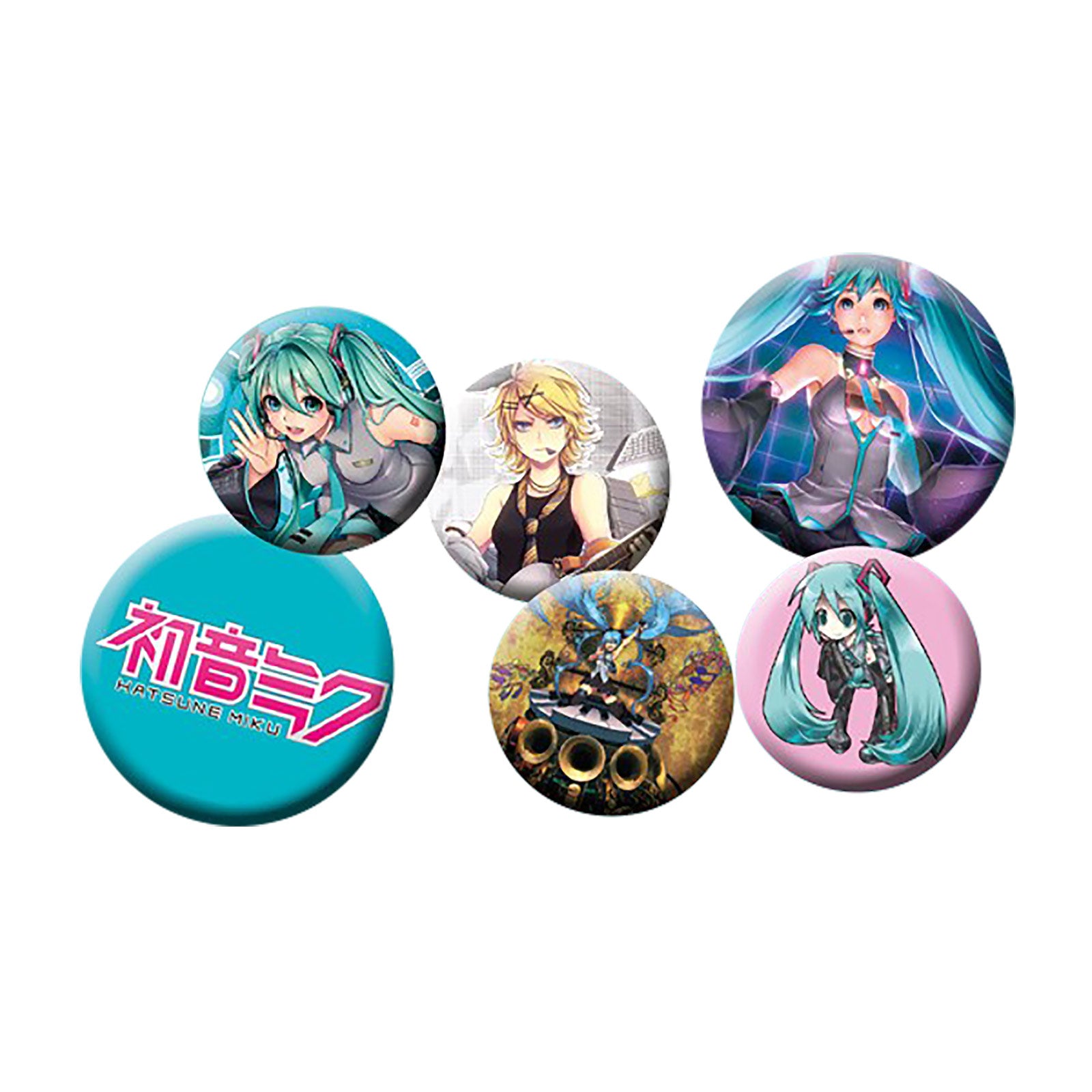 Produktbild Hatsune Miku - Character & Symbol Button 6er Set