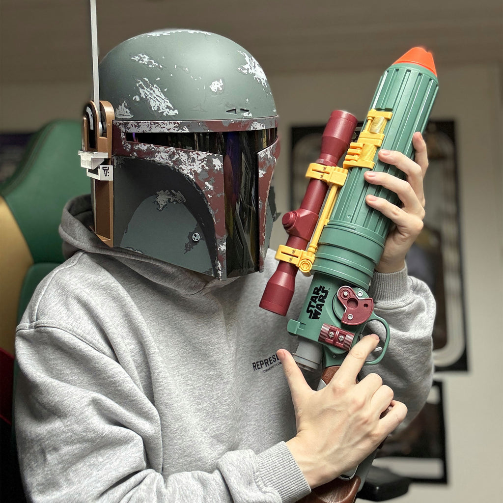 Image produit Star Wars - Boba Fett EE-3 Nerf Blaster avec Lumière et Son 1:1