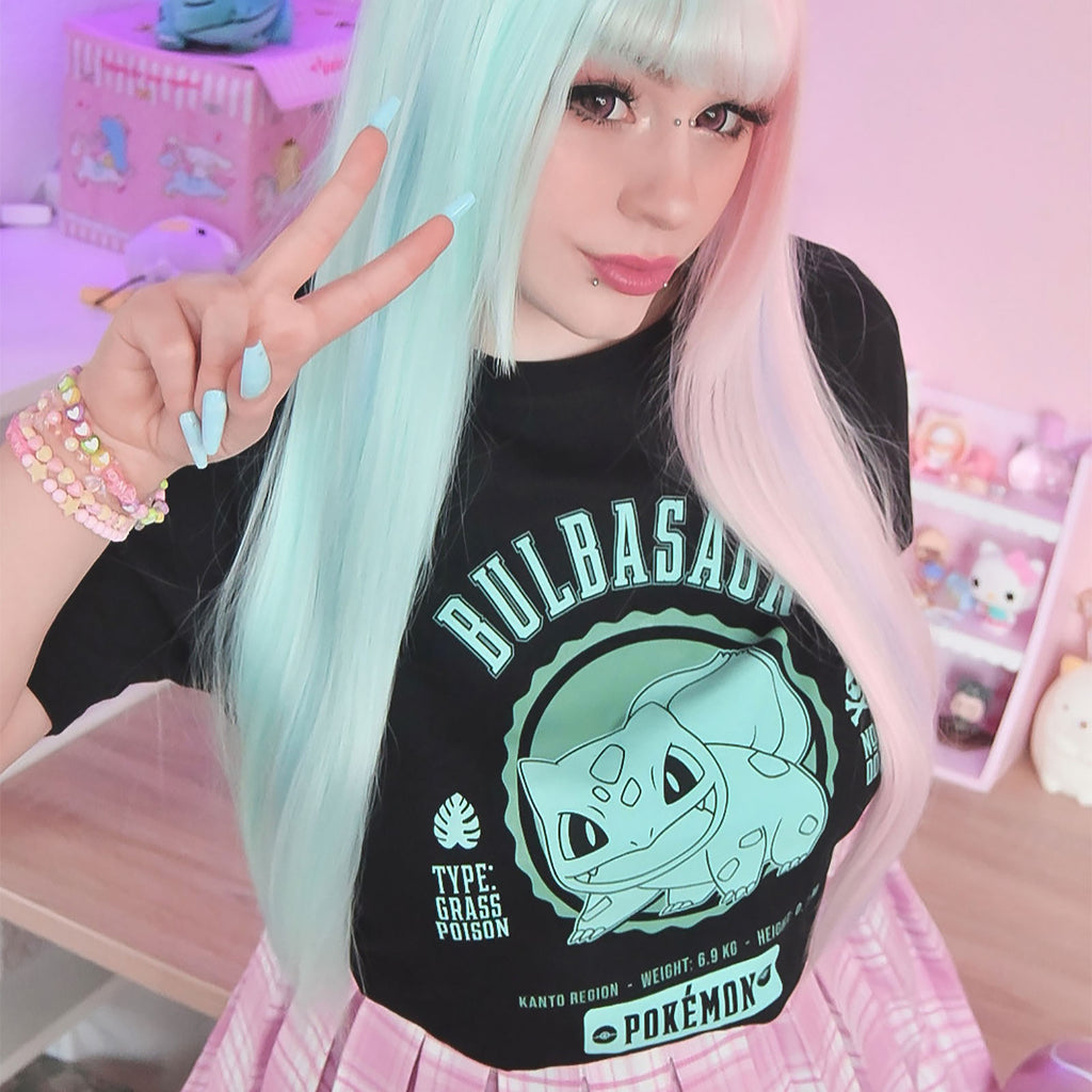 Productafbeelding Pokemon - Bulbasaur College T-shirt zwart