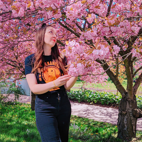 Produktbild Pokemon - Glumanda College T-Shirt schwarz