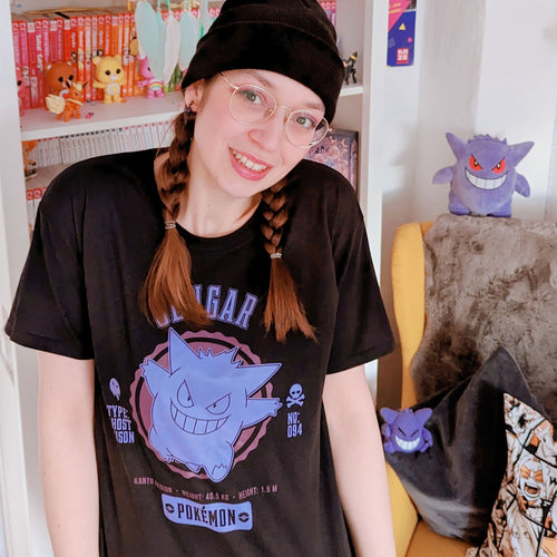 Productafbeelding Pokemon - Gengar College T-shirt zwart