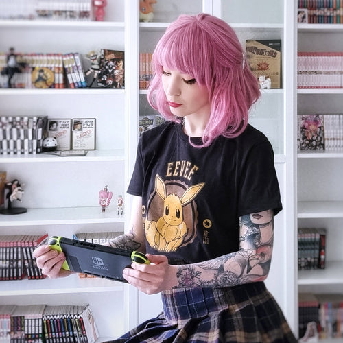 Productafbeelding Pokemon - Eevee College T-Shirt Zwart
