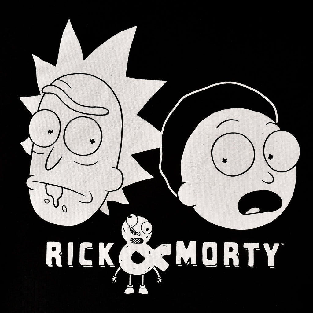 Image produit Rick et Morty - Sweat à capuche Faces noir