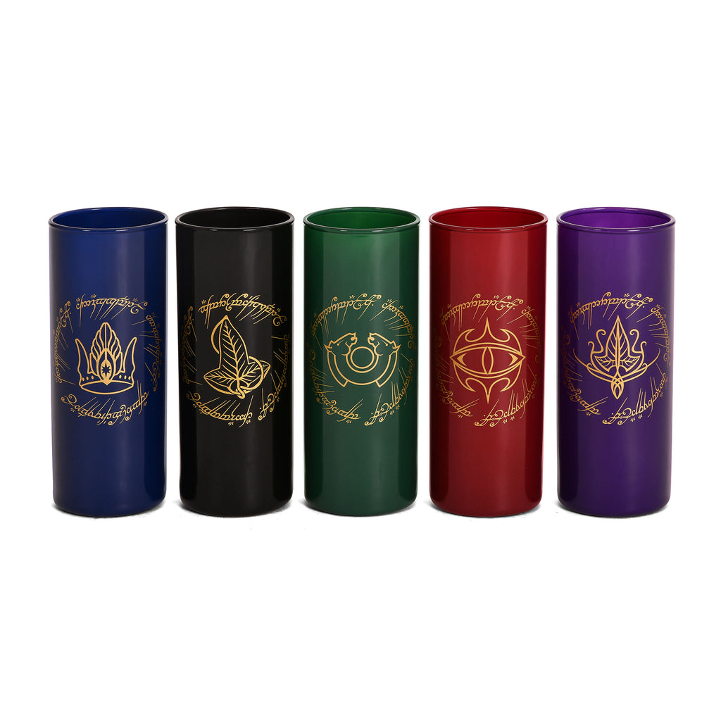 Productafbeelding Midden-aarde Symbool Glasset 5-delig - Heer der Ringen