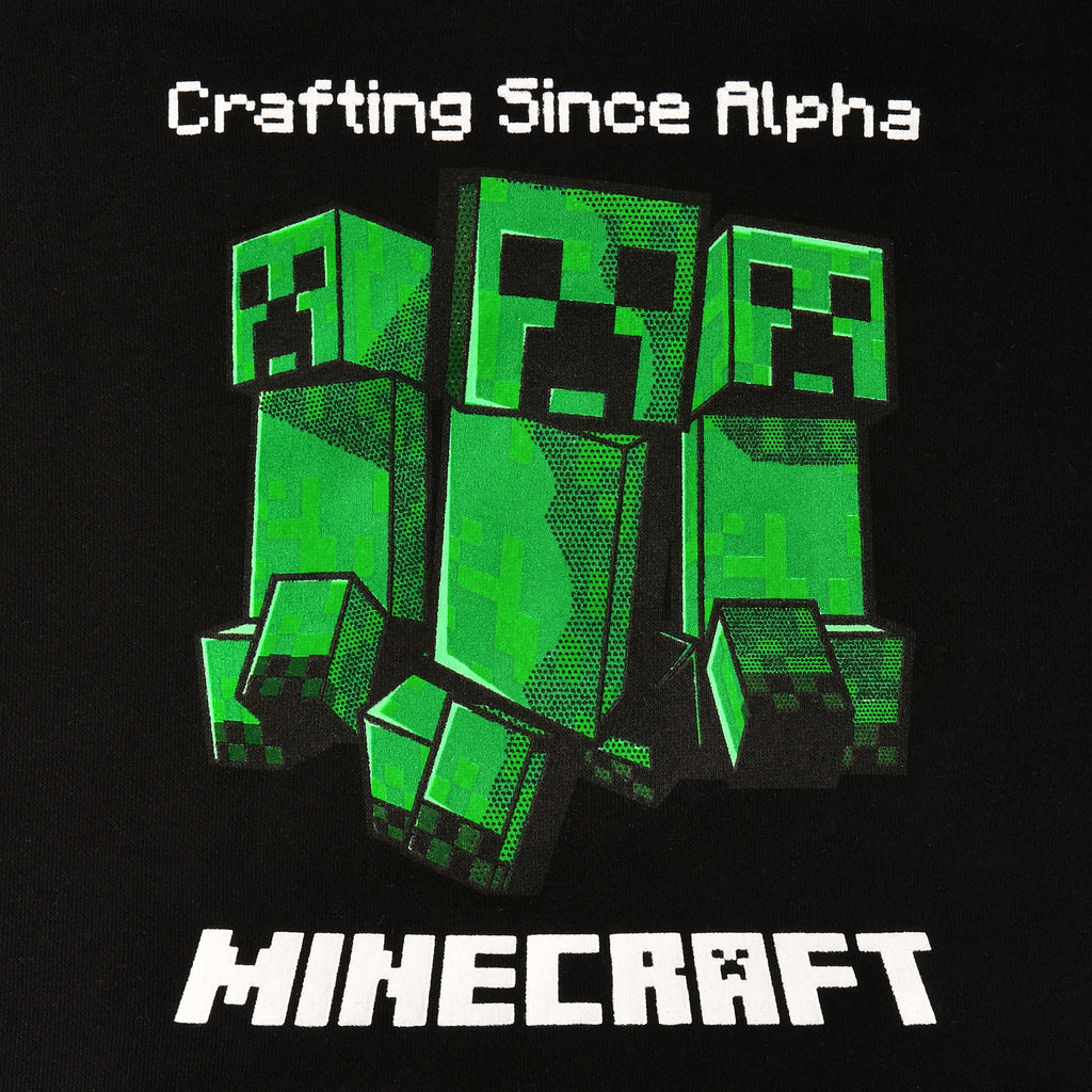 Image produit Minecraft - Sweat à capuche Creeper pour enfants noir
