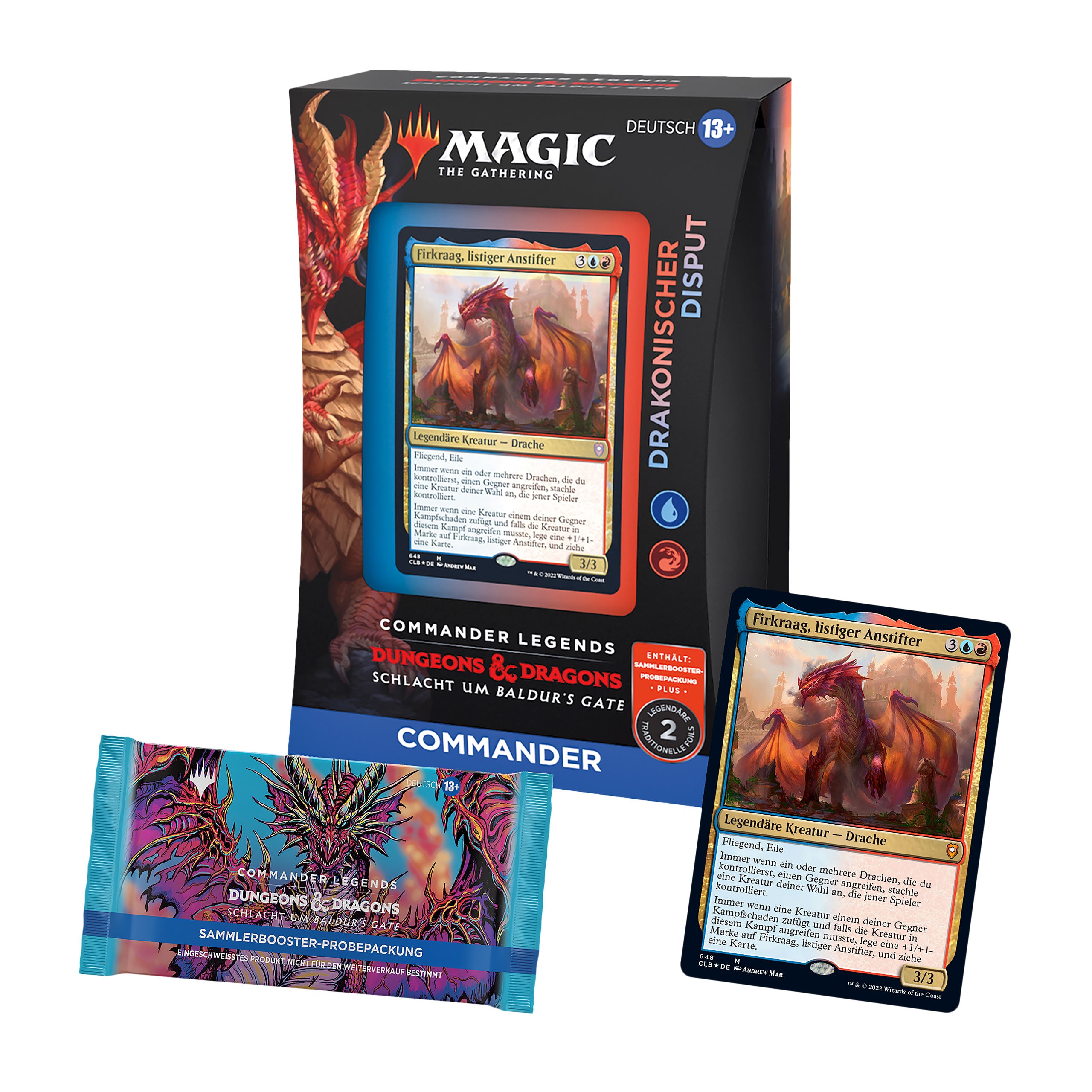 Produktbild Schlacht um Baldur's Gate - Drakonischer Disput Commander Deck - Magic The Gathering