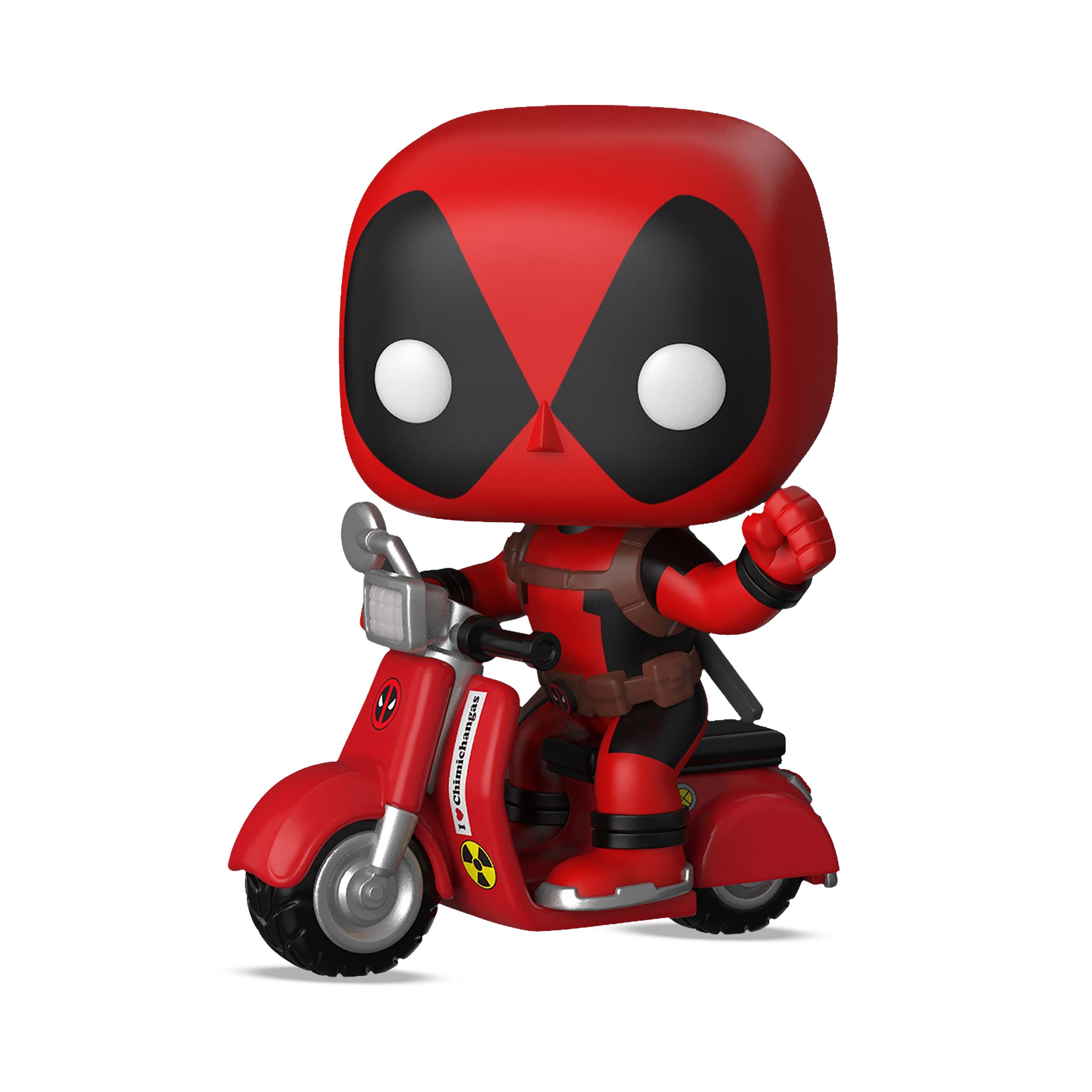 Productafbeelding Deadpool op Scooter Funko Pop Bobblehead Figuur
