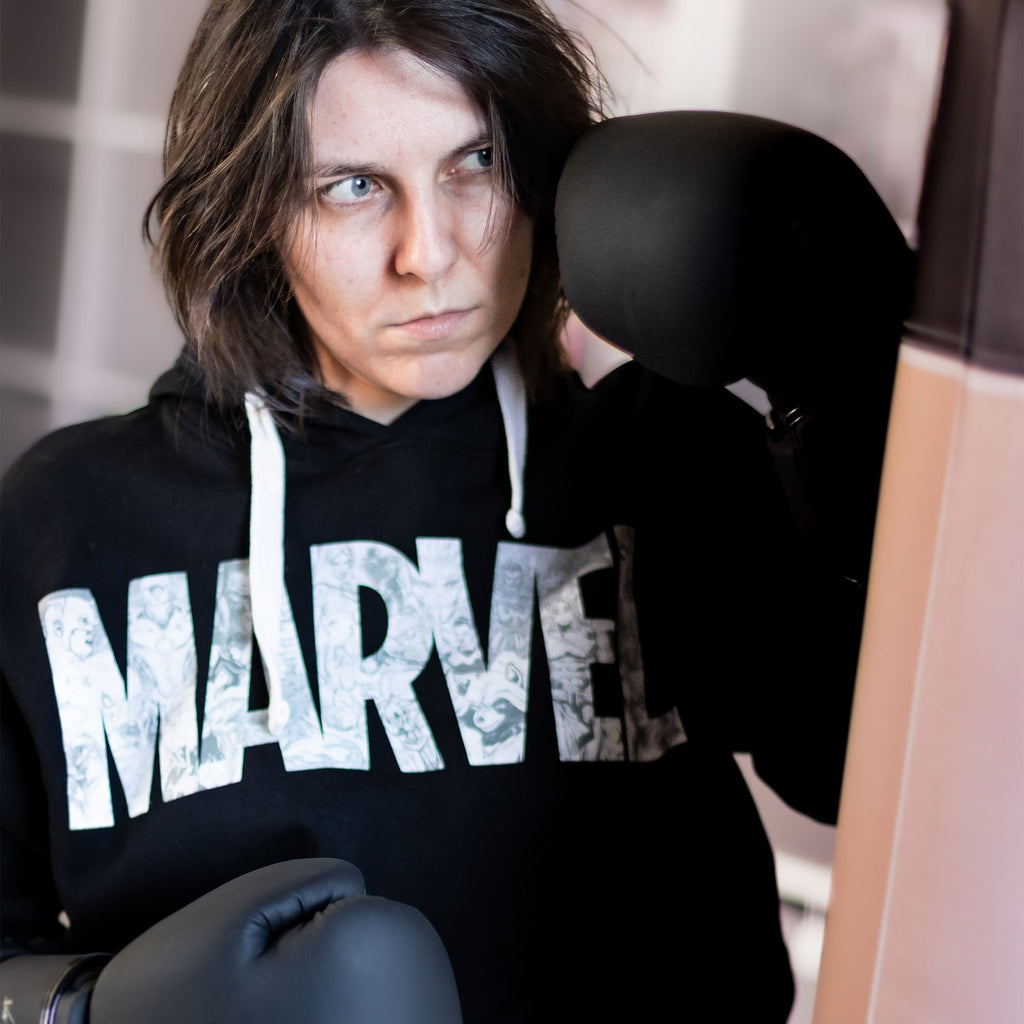 Productafbeelding Marvel - Comic Logo Hoodie Zwart